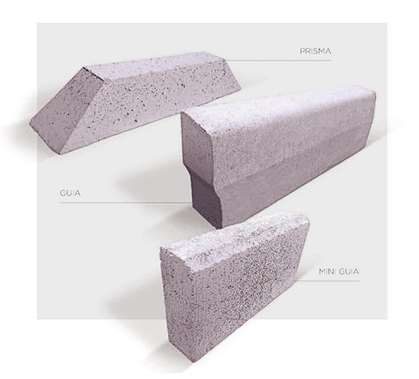 Guias e mini guias de concreto